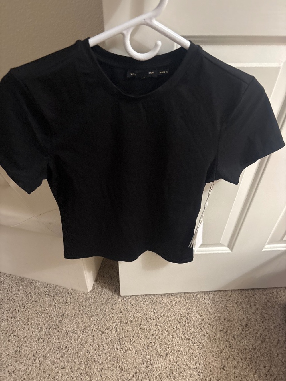 Good American black short sleeve top brand new with the tag size medium $79